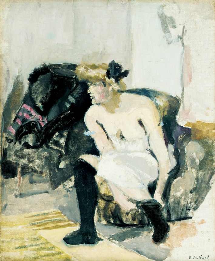  Edouard Vuillard —— LA FEMME AU BAS NOIRS